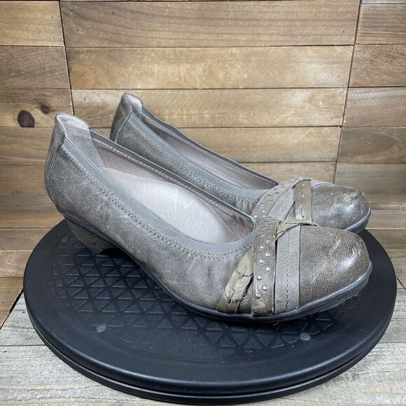 Abeo Nellie BIO System Brown Slip On Pumps Comfort Shoes Women's Size 9 N - Picture 1 of 10